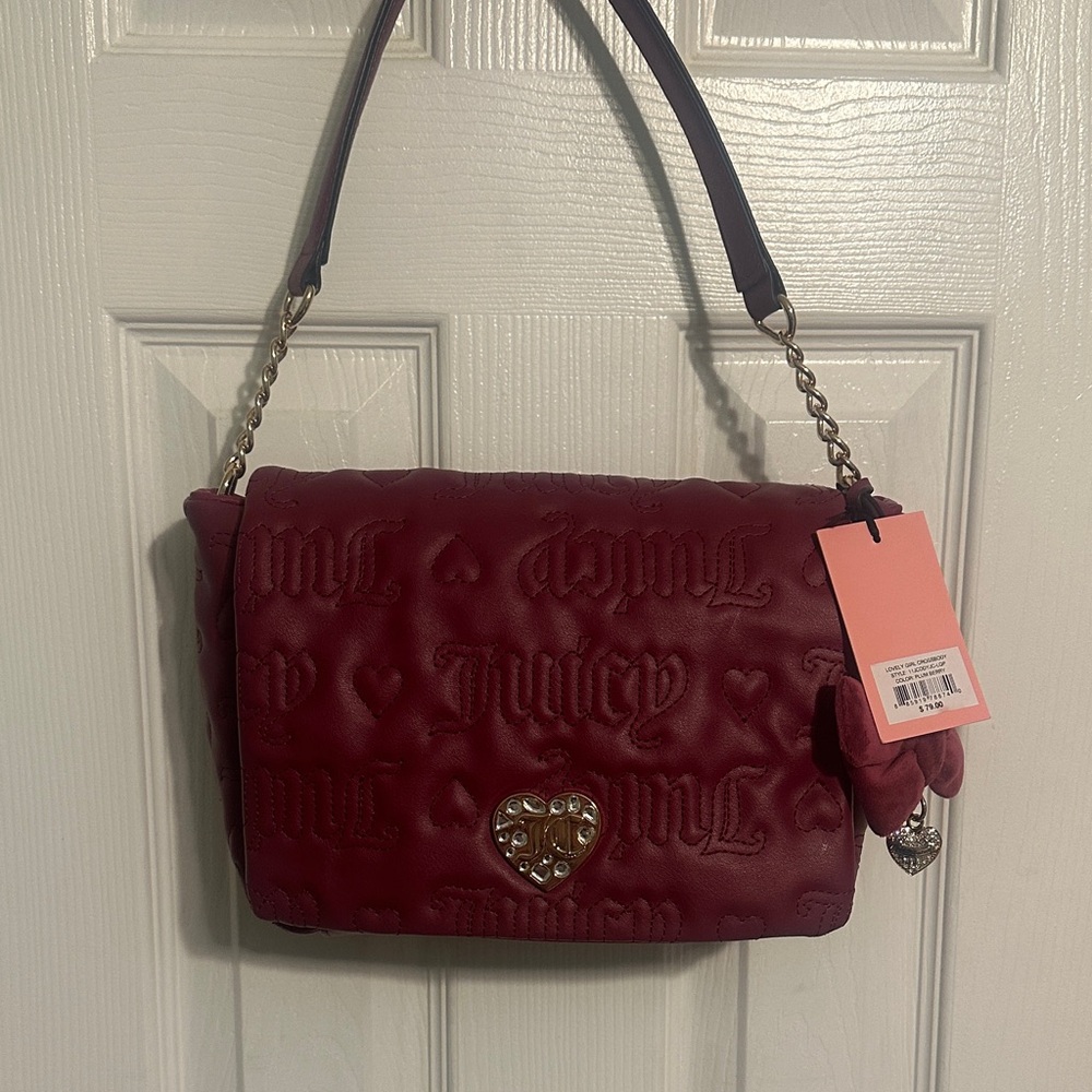 Juicy Couture Deep Red Shoulder Bag